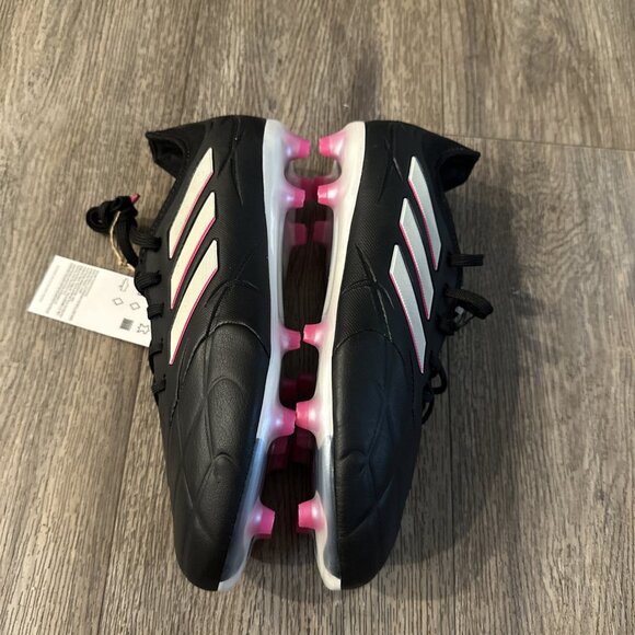 Adidas COPA Pure 1 FG J Soccer Cleats HQ8887  BLACK calf Leather Size 6 M /7.5 W